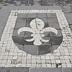 Pavimentazione dello stemma del giglio - Gradoli (Lazio)